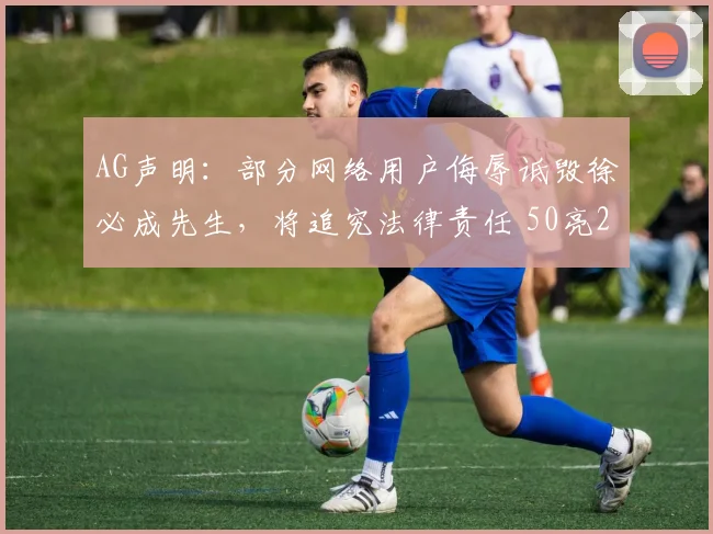 AG声明：部分网络用户侮辱诋毁徐必成先生，将追究法律责任 50亮202回复