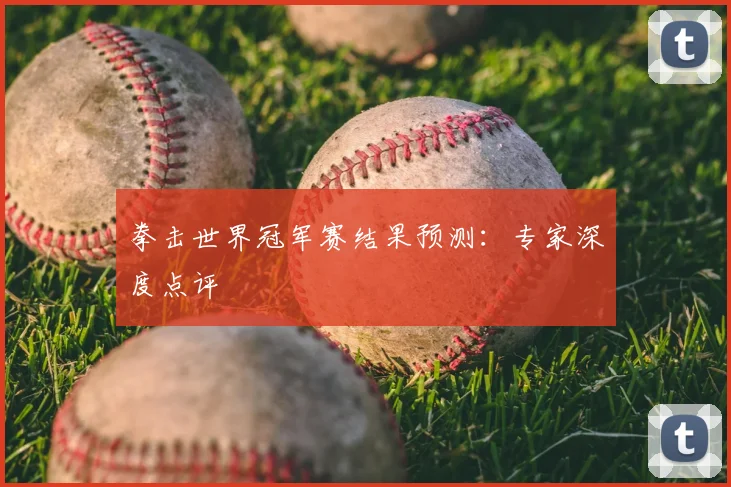 拳击世界冠军赛结果预测:专家深度点评